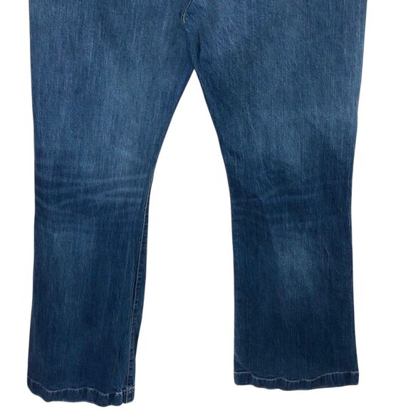 7 For All Mankind Ultra High Rise Dojo Jeans Flare Beauty Blue 32 7U482478 $228 - Picture 6 of 12